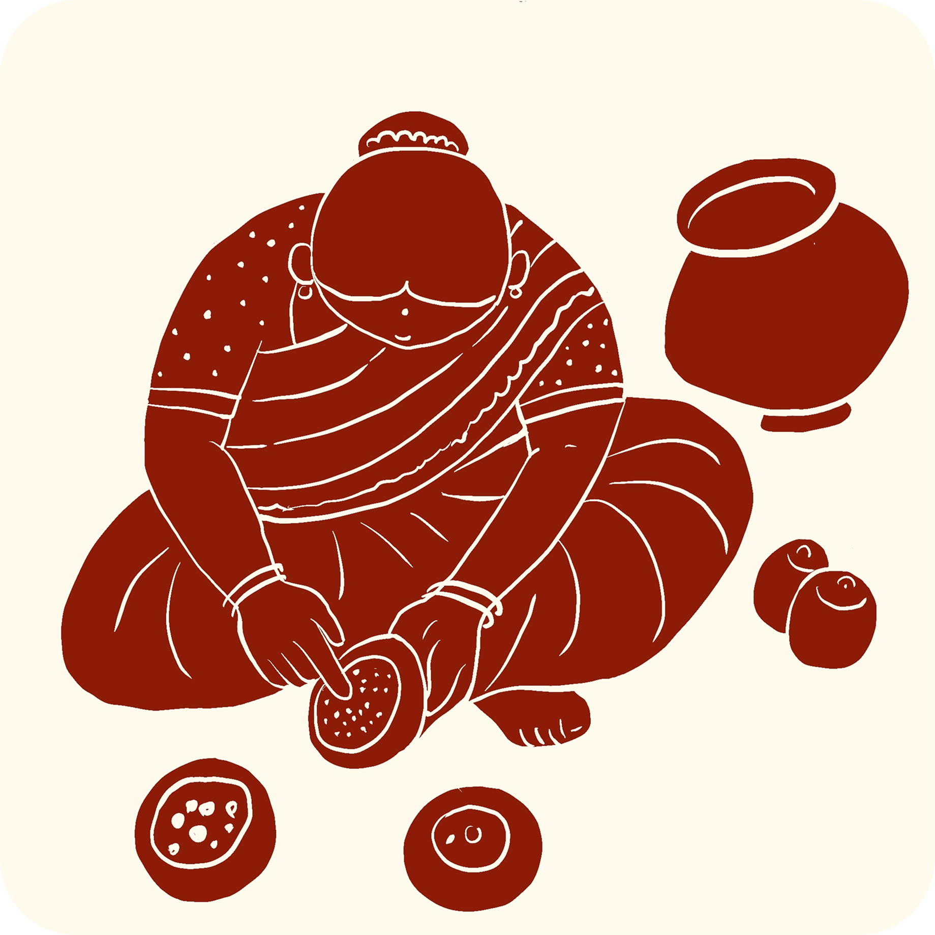 Coconut spice container